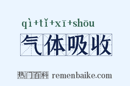 气体吸收是什么意思的图片
